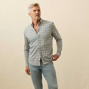 Faherty - coastline knit shirt Men's  Plaid Shirt